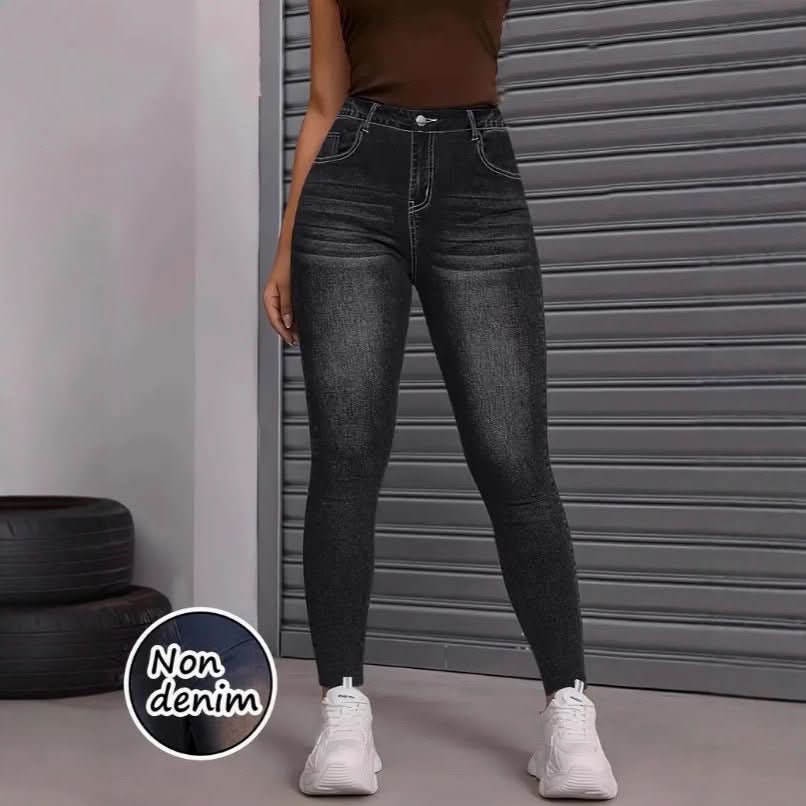 Bootcut Yoga Capri Pants With A Butt - lifting Effect Styled Like Denim Leggings - Eshtree