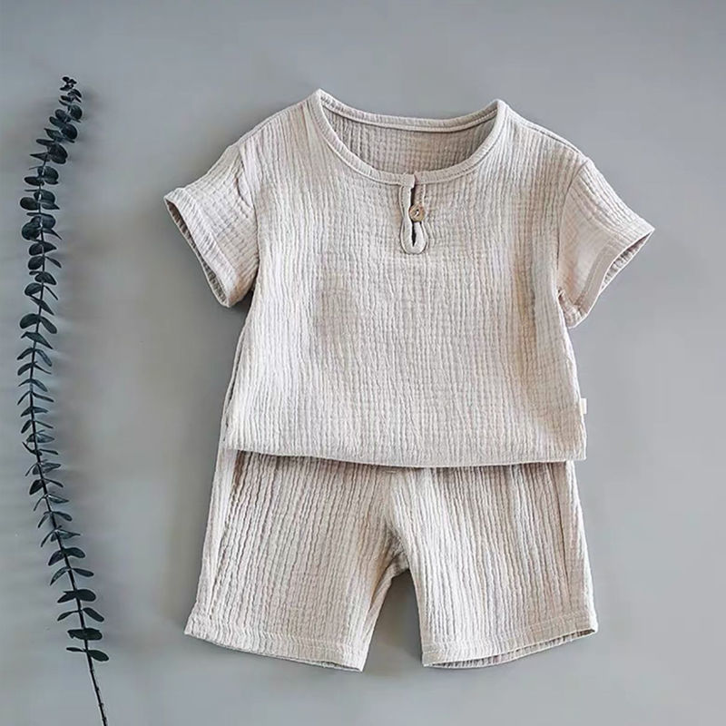 Boy And Girl Baby Short - sleeved Summer Suit - Eshtree