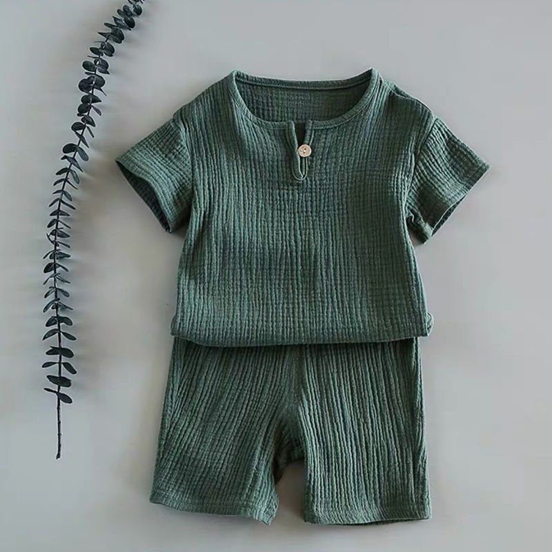 Boy And Girl Baby Short - sleeved Summer Suit - Eshtree