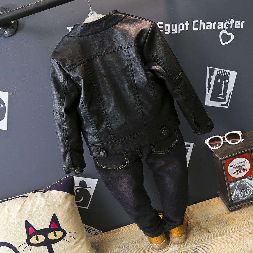 Boys And Girls Warm And Trendy Leather Jackets - Eshtree