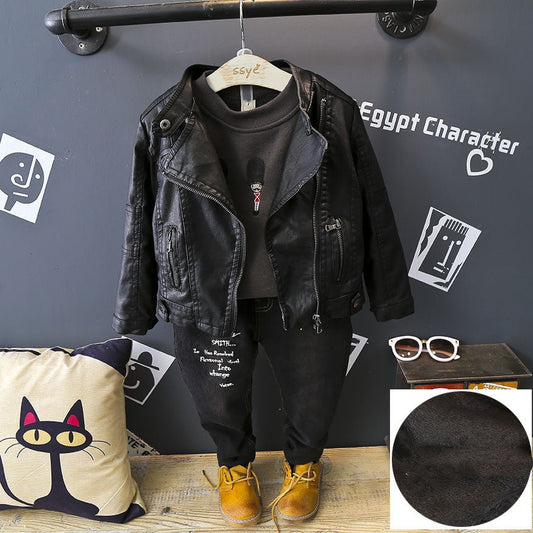 Boys And Girls Warm And Trendy Leather Jackets - Eshtree