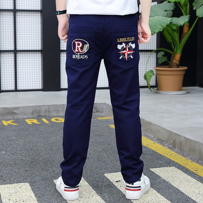 Boys' Casual Pants Spring And Autumn Cotton Trousers - Eshtree