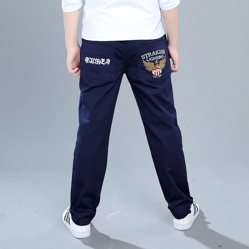 Boys' Casual Pants Spring And Autumn Cotton Trousers - Eshtree