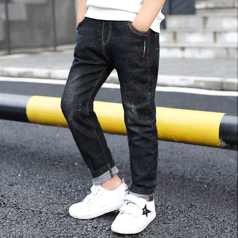 Boys' denim trousers, new style, big children's trousers, spring and autumn children's trousers - Eshtree