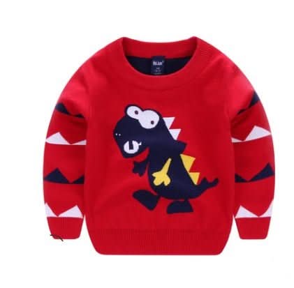 Boy's Explosion Of Wild Dinosaur Sweater - Eshtree