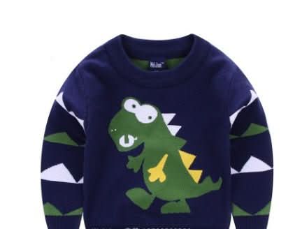 Boy's Explosion Of Wild Dinosaur Sweater - Eshtree