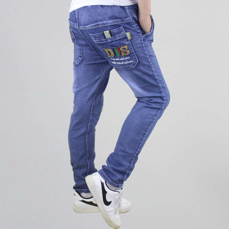 Boys Jeans Casual Pants Straight Stretch - Eshtree