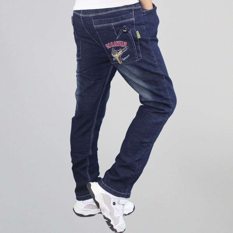 Boys Jeans Casual Pants Straight Stretch - Eshtree