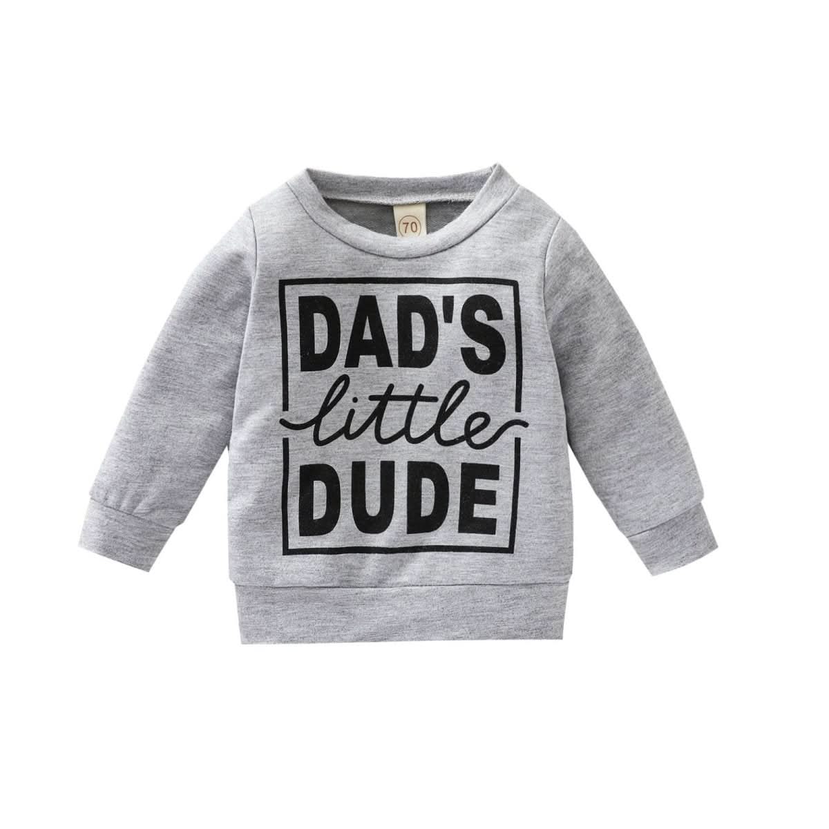 Boys Polyester Letter Grey Sweatshirt Top - Eshtree