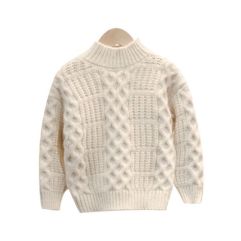 Boys Sweater Bright Color New Western Style Plus Velvet - Eshtree