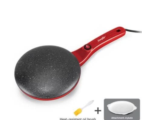 Breakfast Crepe Maker Spherical Non - stick Baking Pan, One Stick, Two Flips - Eshtree