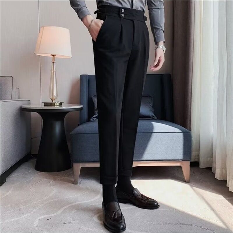 British Style Business Formal Wear Suit Pants Men - Eshtree