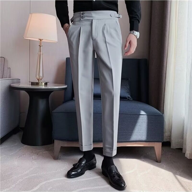 British Style Business Formal Wear Suit Pants Men - Eshtree