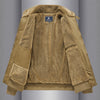 Warm And Loose Polo Collar Pure Cotton Workwear Jacket Casual Lambswool