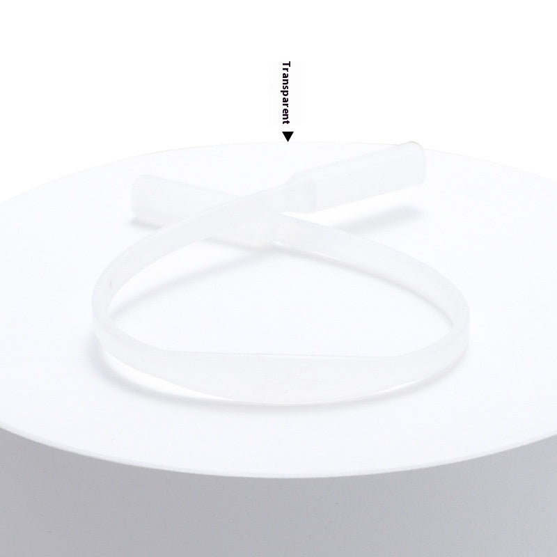 Solid Color Simple Silicone Glasses Non-slip Rope Glasses Strap