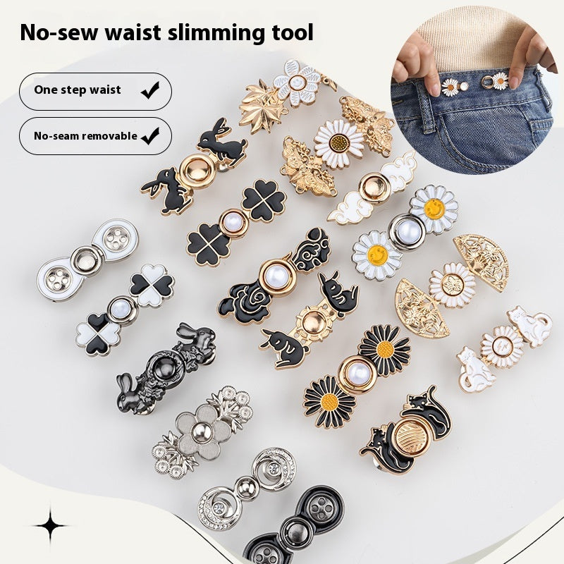 Waist Button Metal Buckle Nail-free Snap Fastener