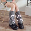 Plush Leg Warmer Autumn And Winter Warm Millennium Bow Foot Sock