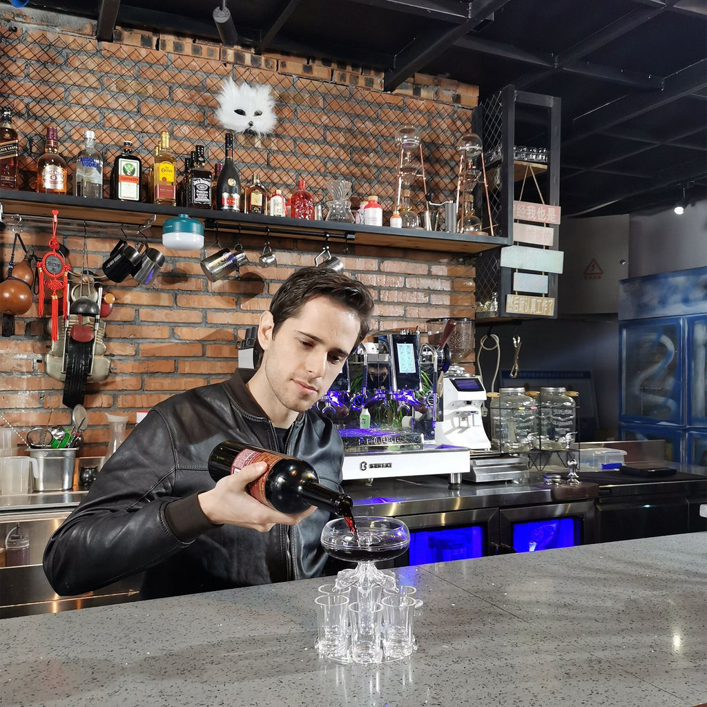 Acrylic Shatterproof Wine Glass Holder Bar KTV Wine Dispenser