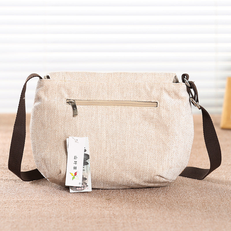 Ethnic Style Women's Shoulder Canvas Messenger Bag