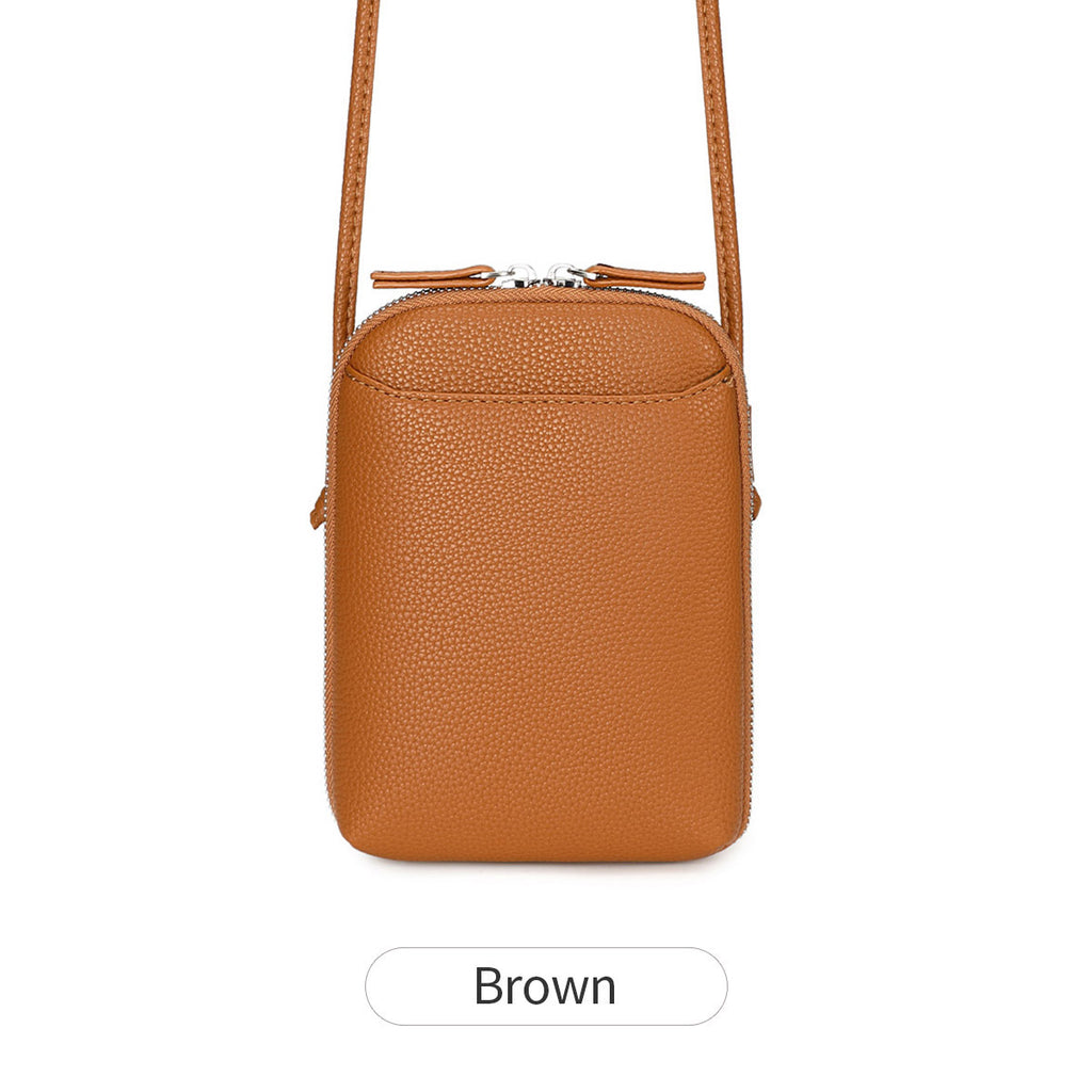 Simple Women's Crossbody Bag Vertical Versatile Solid Color Bag