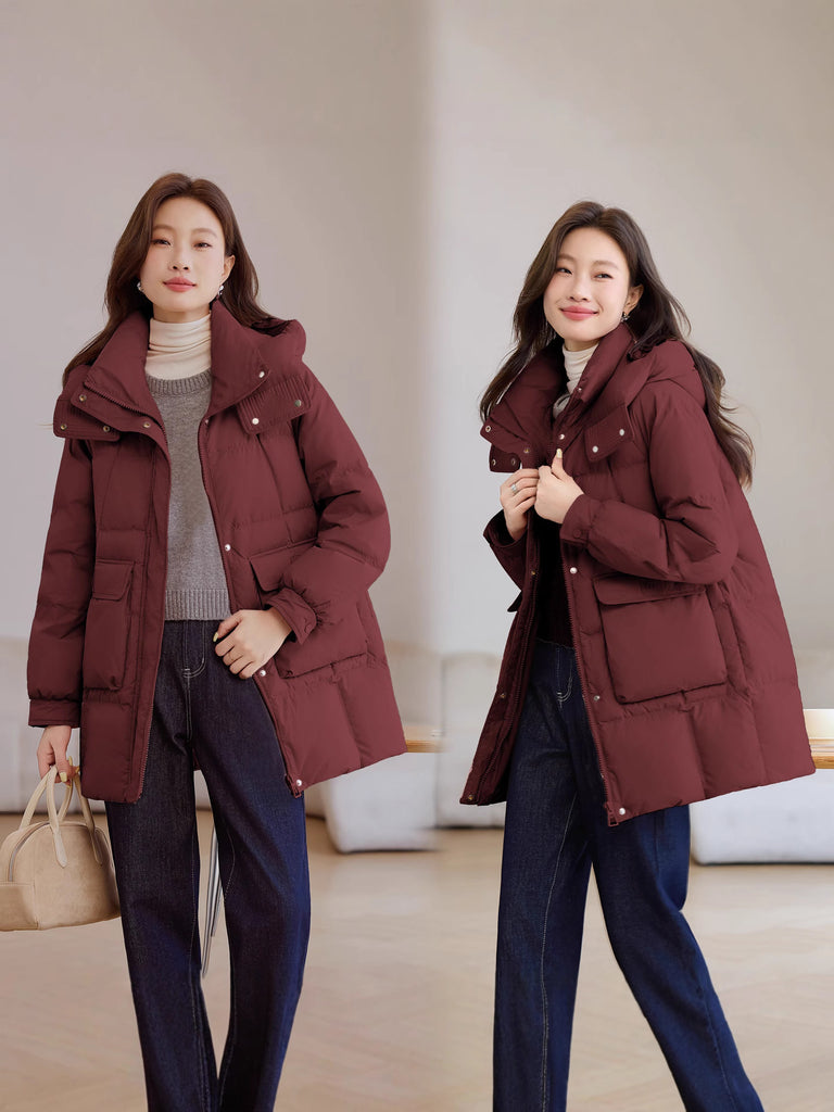 Loose Casual Cold Protective Clothing Temperament Cotton-padded Jacket