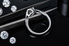 Angel's Heart - Set With 1-carat Top-quality Moissanite S925 Silver And Platinum-plated Diamond Wedding Ring. The Ring Can Be Inspected With A Diamond Pen