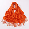 Autumn And Winter Cashmere-like Solid Color Long Scarf