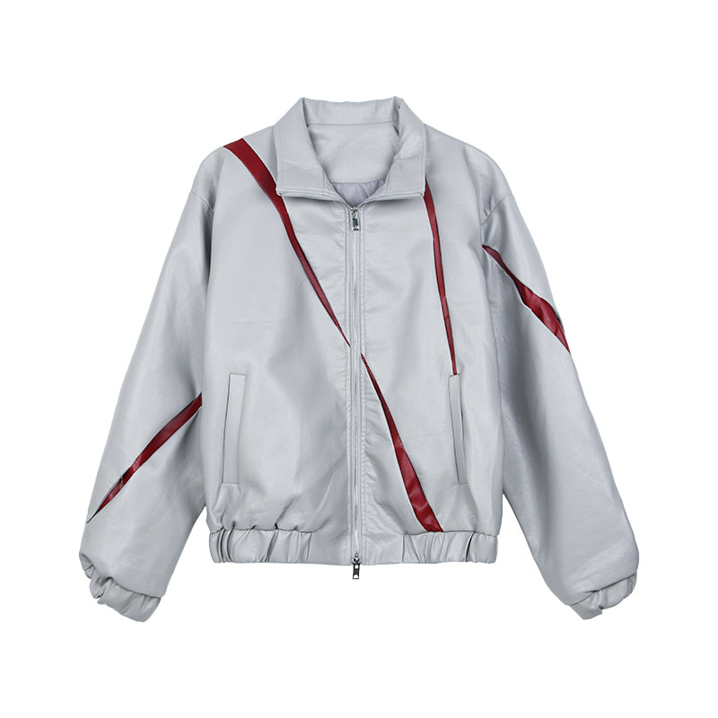 Fashion Personality Contrast Collar Jacket For Men