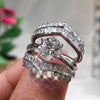 European And American Couples Three-piece Set Ring