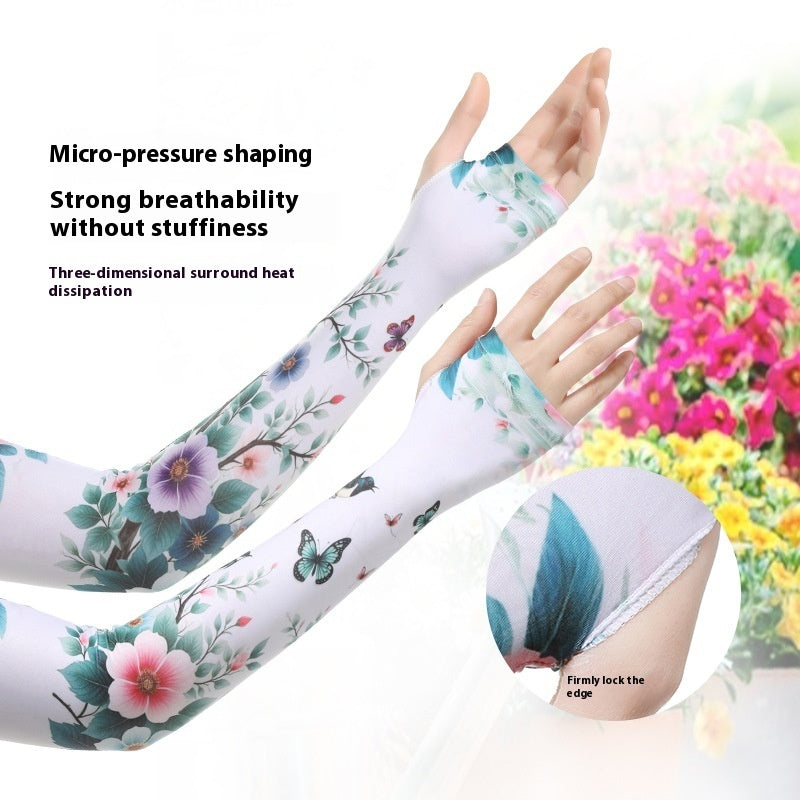 Gardening Sun Protection Oversleeve Women's Sun Protection Cool Feeling Ice Sleeve