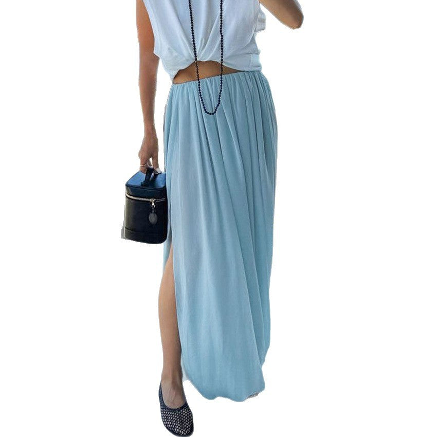 Long Skirt Design Sense Graceful And Fashionable