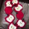 Autumn And Winter New Christmas Apple Stitching Scarf Finished Product