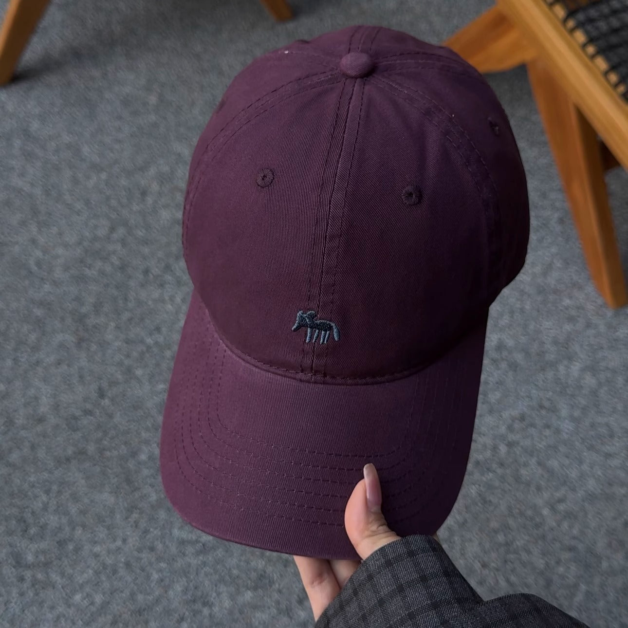 Embroidered Fox Baseball Cap Sports Sun-proof Breathable Peaked Cap