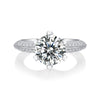The Destination Of Love - A Wedding Ring Set With 1-carat, 3-carat And 5-carat Top-quality Moissanite S925 Silver And Platinum-plated Diamond. The Ring Can Be Inspected With A Diamond Pen