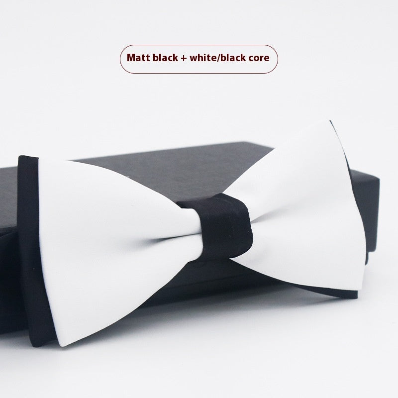 Men's Solid Color Formal Wear Wedding Business Casual Groom Groomsman Bow Tie