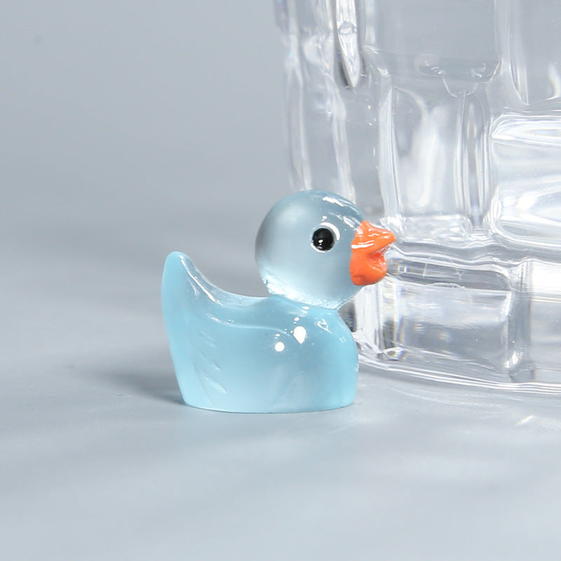 Resin Shrink Mini Little Duck Pendant