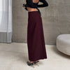 High Waist Slimming Sense Of Design Split Straight Skirt