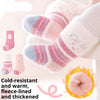 Baby Socks Cartoon Giraffe Winter Thicken Thermal Cute