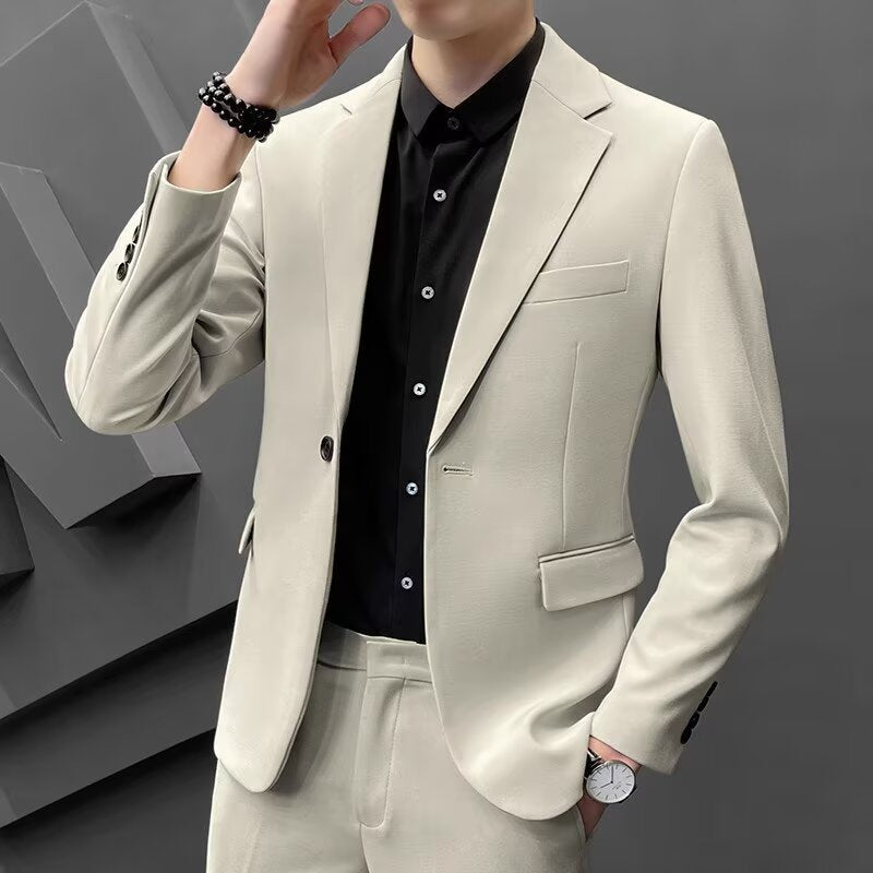 Casual Men's Suit Korean Version Trendy