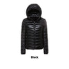 Women's Short Slim-fit Lightweight Thin Loose Hooded Coat
