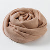 Artistic Sunscreen Solid Color Cotton And Linen Scarf