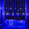 Small Five Pointed Star Curtain Light String