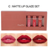 3-piece Lip Gloss Set Not Easy To Stick To Cup Matte