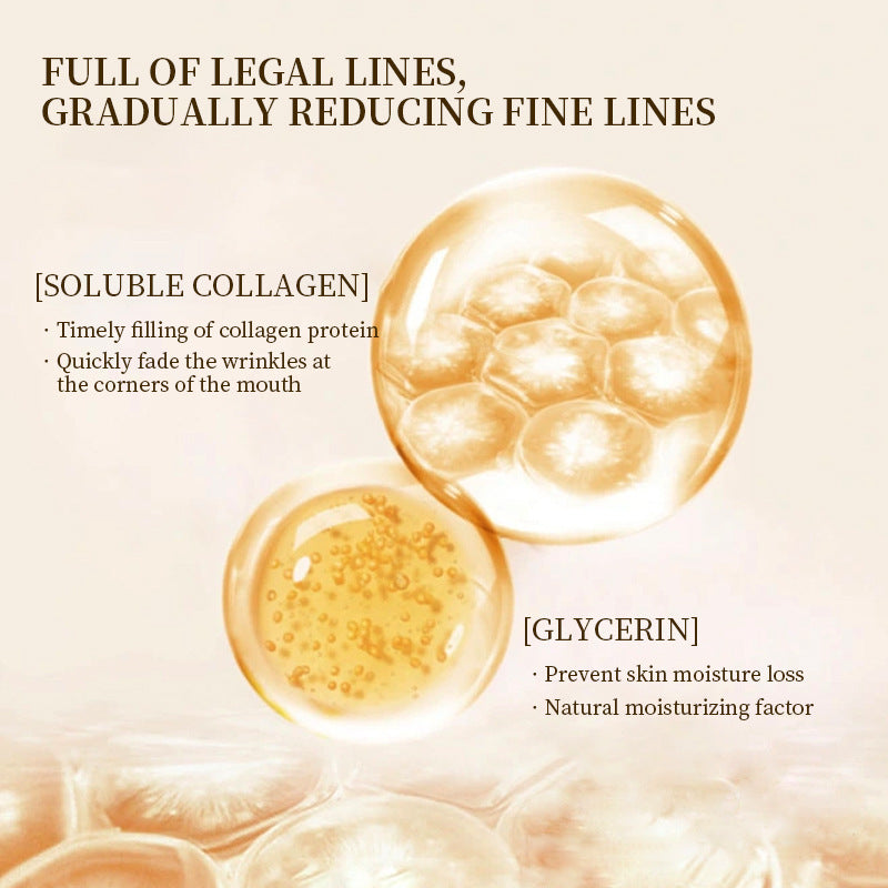 French Pattern Stickers Full English Collagen Hydrating Eight-character Pattern