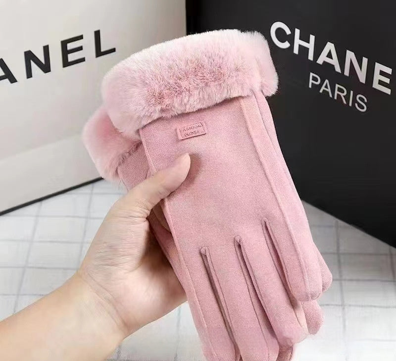 Gloves Autumn And Winter Outdoor Keep Warm Velvet Cold Protection Cycling