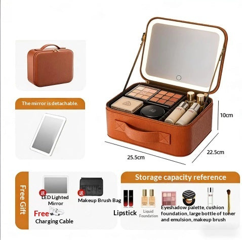Advanced Portable Large-Capacity Divided Cosmetic Bag Makeup Case