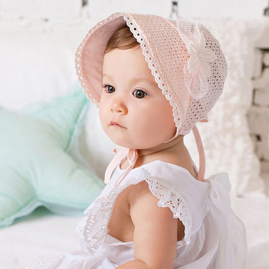 Children's Cotton Beanie Cap Children's Sweet Lace