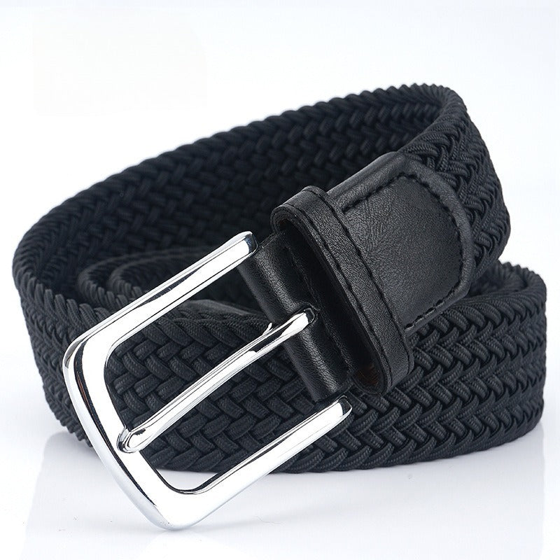 Silk Elastic Woven Elastic Men's Women's Belt Canvas Belt