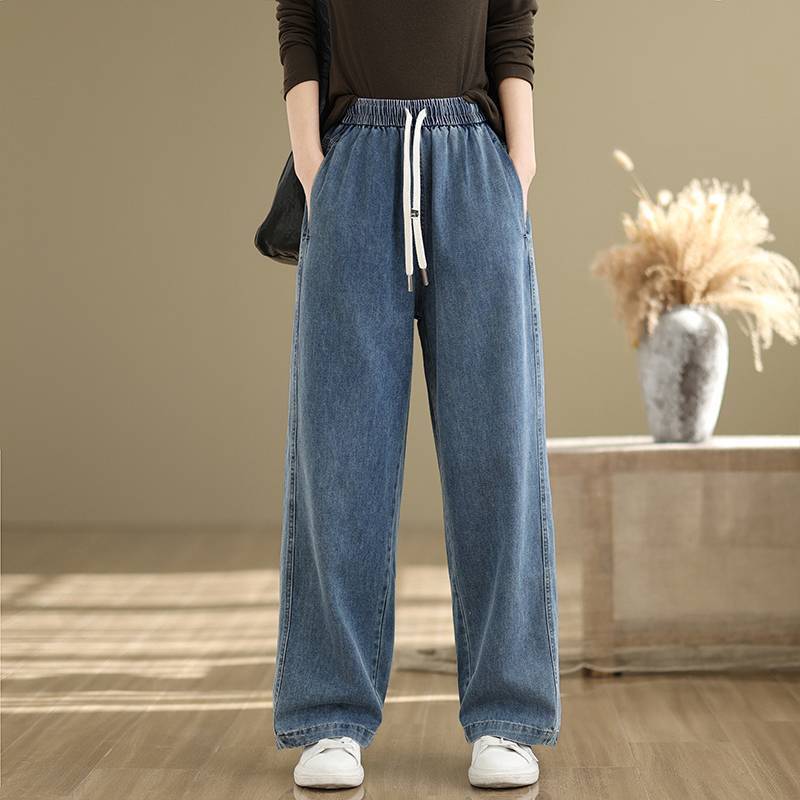 New Spring High-waist Straight Wide-leg Pants For Petite To Look Taller And Slimmer