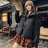 Wool Patchwork Warm Cotton-padded Coat